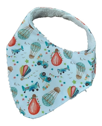 Imagen 2 de 3 de Hermoso Babero Bandana Medios De Transporte