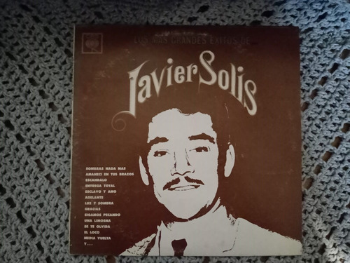 Vinilo Los Mas Grandes Exitos De Javier Solis