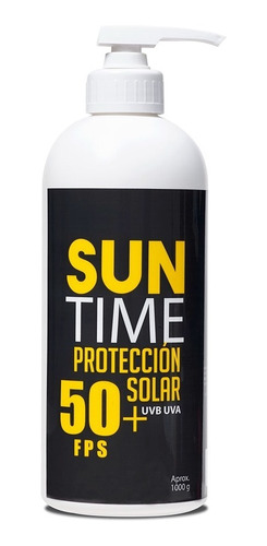 Bloqueador Solar Suntime 1 Lt Factor 50+ Con Dispensador