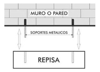 Set De 3 Repisas Flotantes De 60x20cm Mdf Melamina Chocolate