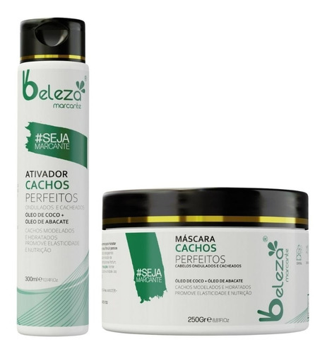 Kit Cachos Ondulados Beleza Marcante Ativador E Mascara