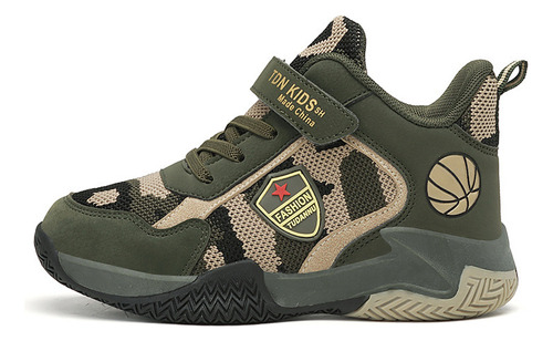 O Zapatos De Baloncesto De Camuflaje Para Niños