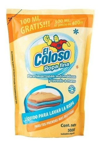 Jabon Liquido Coloso Para Ropa Fina 500cc (cod 6321)