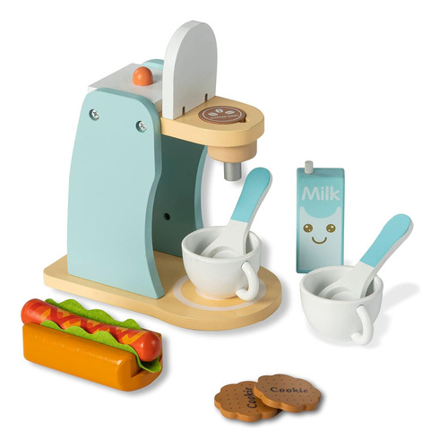 Accesorios De Cocina De Madera, Cafetera Para Niños, Cafeter