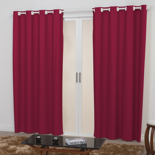 Cortina Blackout Pvc Corta 100 % A Luz 2,80m X 2,30m Sala Qu Cor Pink