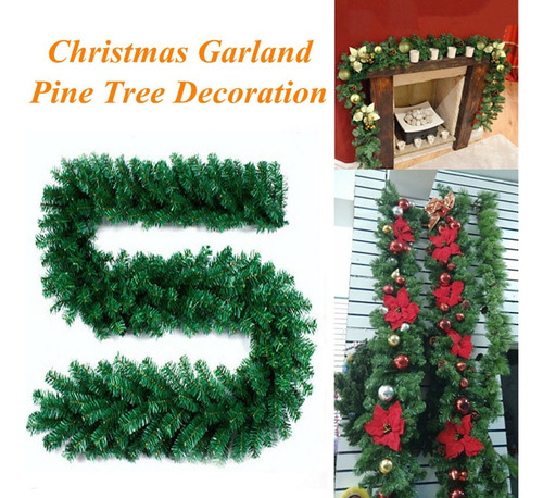 Decoração De Natal De 2,7 M Enfeites Tree Garland Rattan Hom