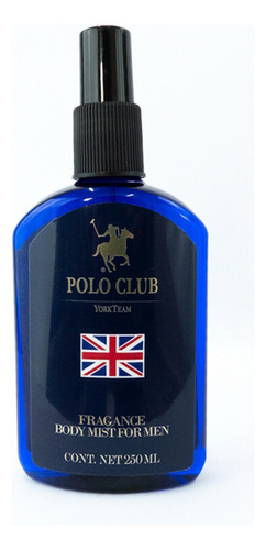 Fragancia Polo Club York Team Blue, Body Mist 250ml