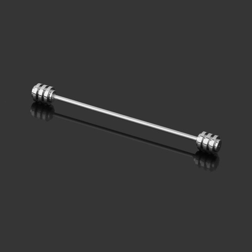 2 Piezas Barbell Pin Collar Solapa Bar Para Hombre Boda Clip