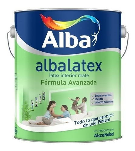 Albalatex Blanco 4 Lts Pintura Latex Premium Alba Interior