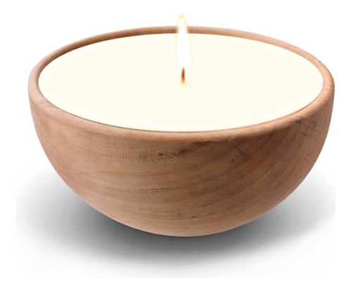 Velas Aromáticas Cuenco Madera Soja 7x5 Cms - Coniglio