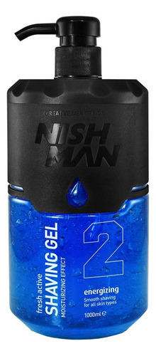 Shaving Gel Fresh Nº2  Barberia Energizing 1000ml Nishman