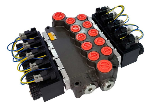 Comando Hidraulico Monobloco 80l - 5 Vias - Eletrico Dc 12v