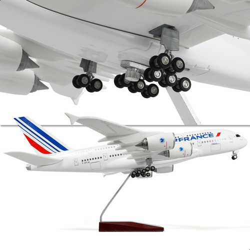 Modelo Grande 1/160 Airbus A380 France De 18 Pulgadas Fundid