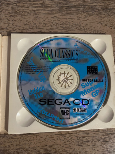 Sega Classics Sega Cd Original Sonic Cd No Lugar Do Ecco Df (Usado)