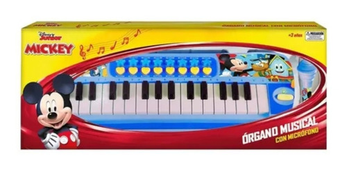 Imagen 1 de 2 de Organo Musical Con Microfono Mickey - Disney
