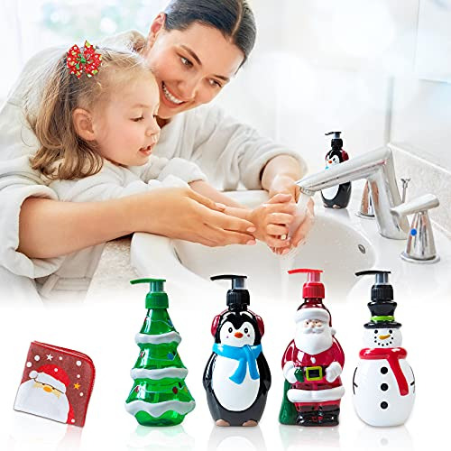 Dispensadores De Jabón Decorativos De Navidad, Botellas Dis