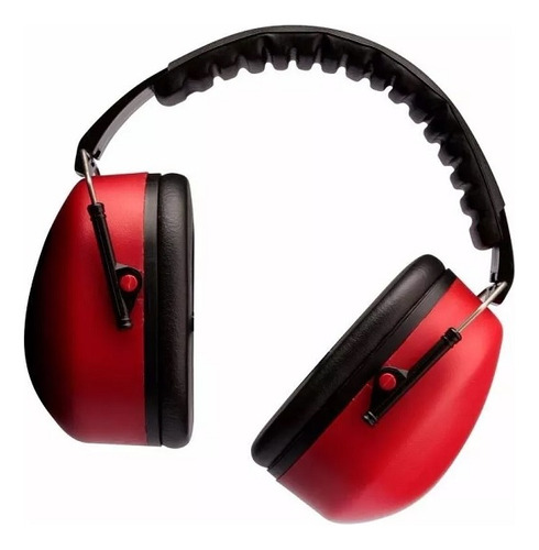 Protetor Abafador De Ruidos Tipo Concha 3m Muffler - 20 Db Vermelho
