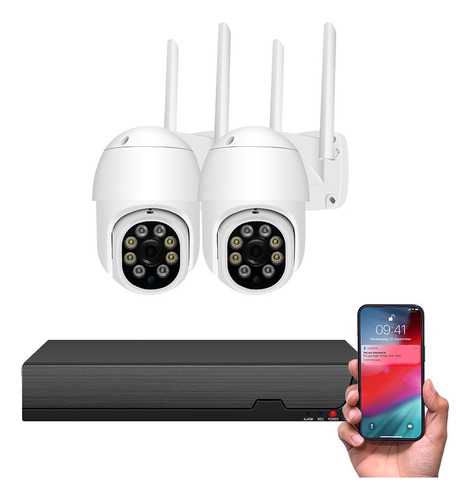 Cámara De Seguridad Cctv Super Hd De 6 Mp, Sistema Wifi Inal