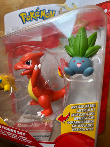 Juguete Pokemon Battle Set 3 Figuras Charmeleon Oddish Jolti