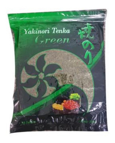 Alga Yaki Sushi Nori Green Pacote De 140g Com 50 Folhas