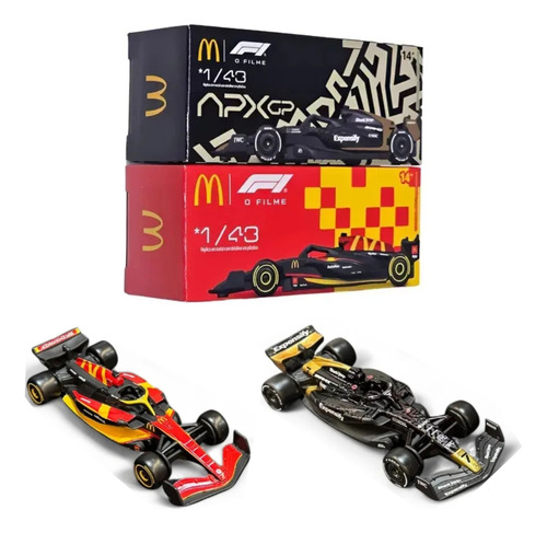 Miniatura Carro Formula 1 Mc Donalds F1 Escala 1/43 Preto Preto