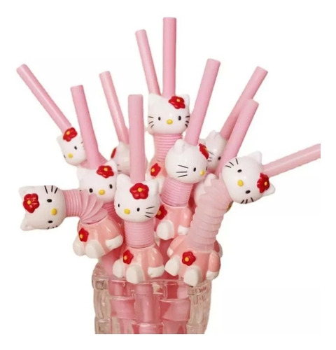 Popotes Hello Kitty Reusables, Paquete De 3 Piezas