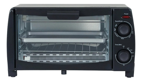 Horno Tostador  4 Rebanadas, Negro Mainstays