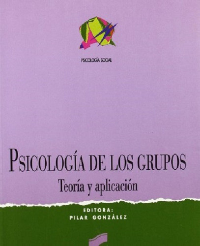 Psicología De Los Grupos Teoría Y Aplicación, De González López, M.ª Pilar. Editorial Síntesis, Tapa Blanda En Español