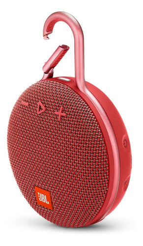 Caixa De Som Clip 3 Bluetooth Portátil, Vermelho