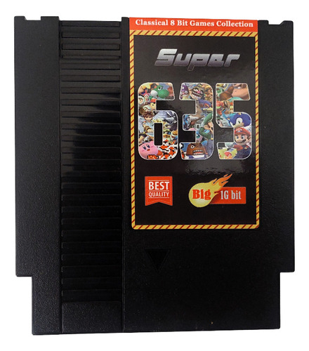 Cartucho De Multijuegos Nes Nintendo 8bits 635 En 1