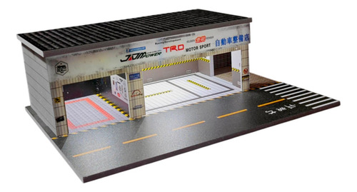 Taller De Reparación De Automóviles Modelo Diorama Foto