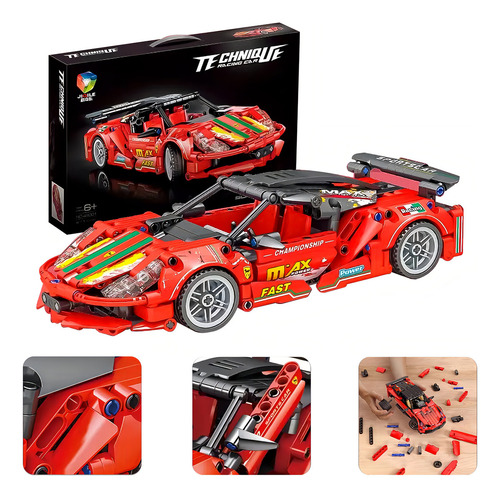 Bloques De Construccion Auto Carreras 471 Pcs Ferrari 48001