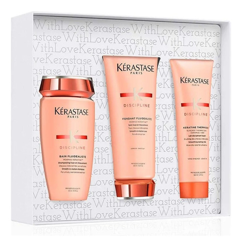 Combo Cofre Kit Kerastase Discipline Fluidealiste 3 Producto