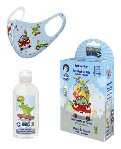 Alcohol Gel Dino 100ml + Masc Air-val