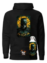 Comprar Poleron Canguro + Botella, Batman, Superhéroe, Comic, Dc Comics, Diseño Dtf, Full Color, Xxxl