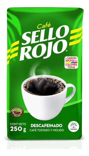 Cafe Sello Rojo Descafeinado X 250g