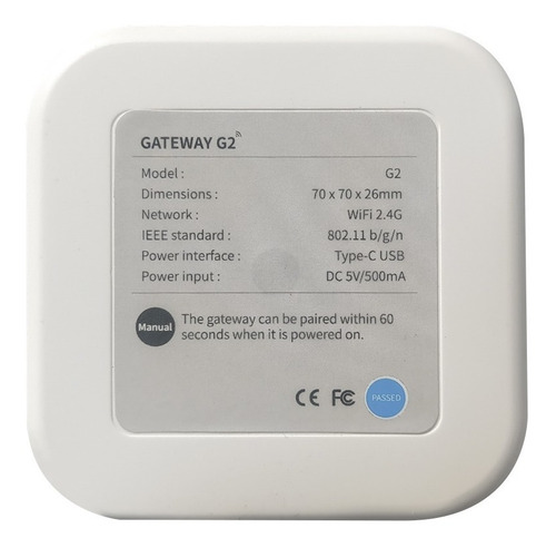 Imagen 3 de 3 de Enlace Gateway Bluetooth Wifi 2.4 Smart Lock Enchufable