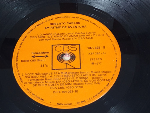 Lp - Roberto Carlos / Em Ritmo De Aventura 1967 (a3) (Usado)