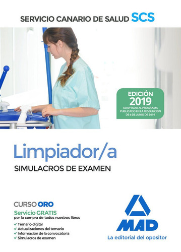 Limpiador/a Servicio Canario Salud Simulacros Examen - Vv...