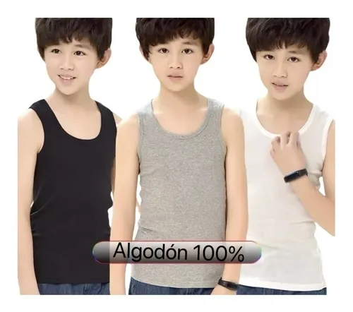 Poleras sin mangas para niños sale
