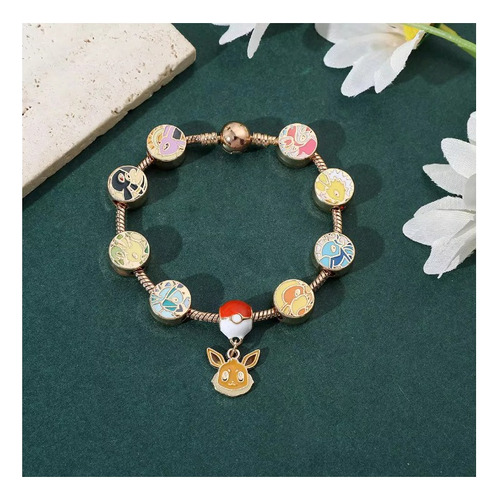 Pulsera Brazalete Eevee Evoluciones Pokemon Dijes