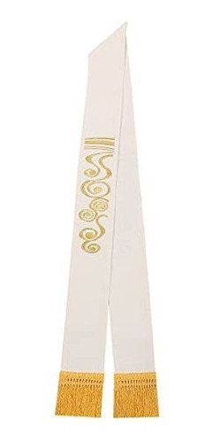 Estola Blessume Color Blanco Casulla Vestments Santa Cordero