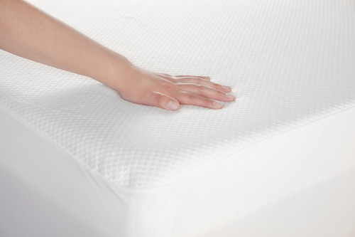 Sognare Protector De Colchón Ind Cool Quilted Biodegradable Color Blanco Diseño de la tela Texturizado Tamaño del colchón Individual