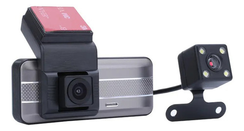 Câmera Veicular Duo Wifi Lente Dupla Automotivo Dash Cam