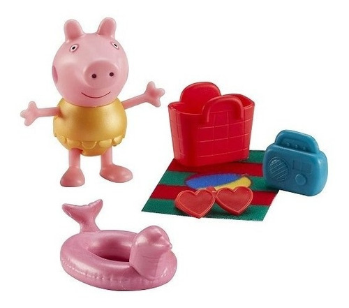 Peppa Pig Coleção Figuras Peppa Na Praia - Sunny 2317