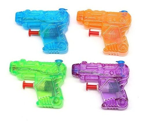 Pistola Agua 12 Cm - Oferta Por 4 Unidades