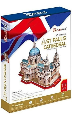 Cubicfun 3d Rompecabezas Catedral De San Paul 117 Pzs Mc117h