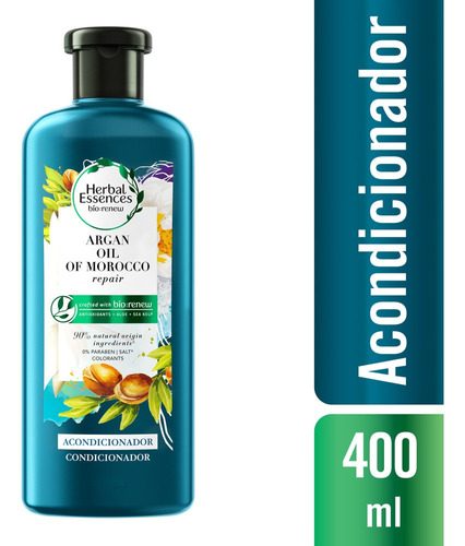 Imagen 1 de 2 de Acondicionador Herbal Essences Bio:renew Argan Oil 400 Ml