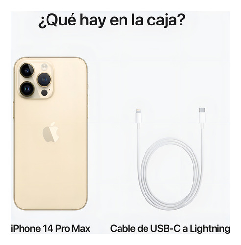 Apple iPhone 14 Pro Max (128 Gb) - Color Oro - Excelente (Reacondicionado)