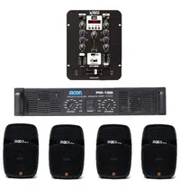 Comprar Musica Funcional Pub Mixer Potencia 4 Parlantes Bam 8 Esdj